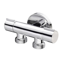 RUBINETTO MINIMALE DOPPIO COMPATTO- 1/2 x 3/4 X 3/4- DEBOR- pezzi 1