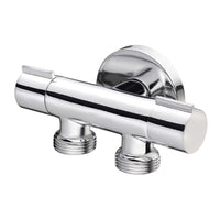 RUBINETTO MINIMALE DOPPIO COMPATTO- 1/2 x 3/4 X 3/4- DEBOR- pezzi 1