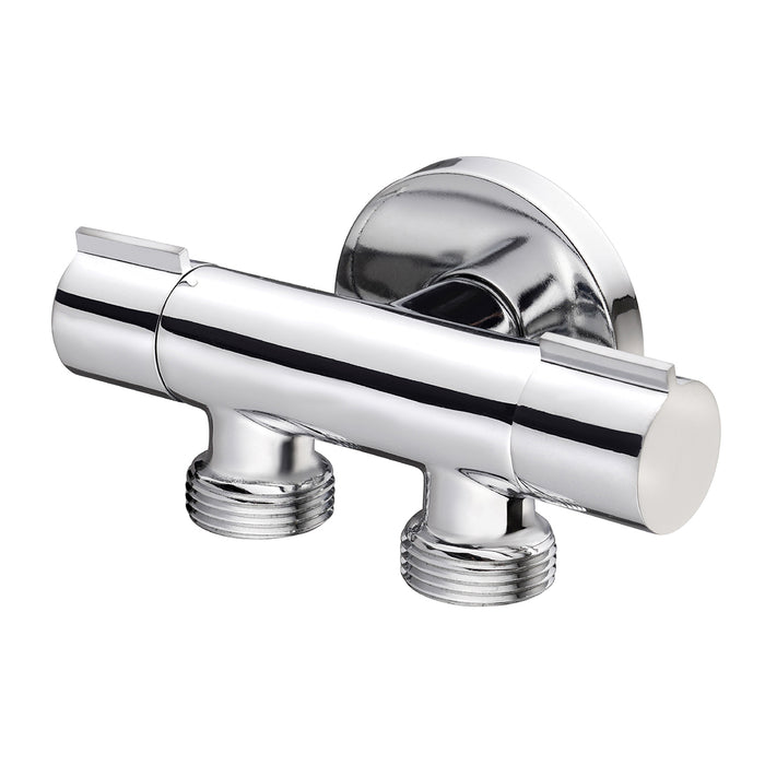 RUBINETTO MINIMALE DOPPIO COMPATTO- 1/2 x 3/4 X 3/4- DEBOR- pezzi 1