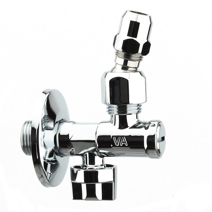 RUBINETTO SOTTOLAVABO CON FILTRO A SNODO CROMATO LUX- 1/2 x 3/8- ALBER- pezzi 1