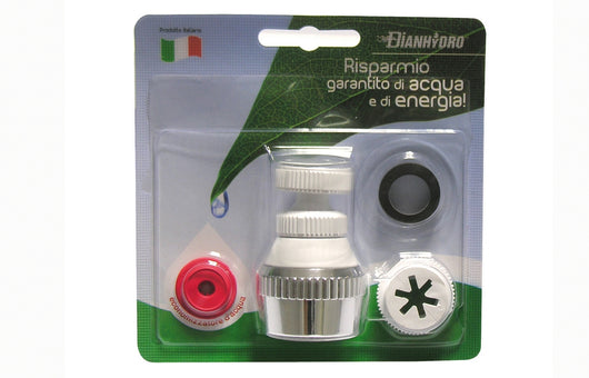 SNODOVITE COMPLETO DI ADATTATORE E GUARNIZIONE- Cromo- DH- pezzi 1