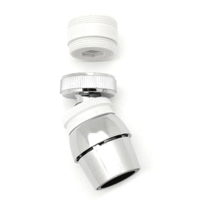 SNODO AERATORE CROMATO- Bianco-Cromo- IPIER- pezzi 1