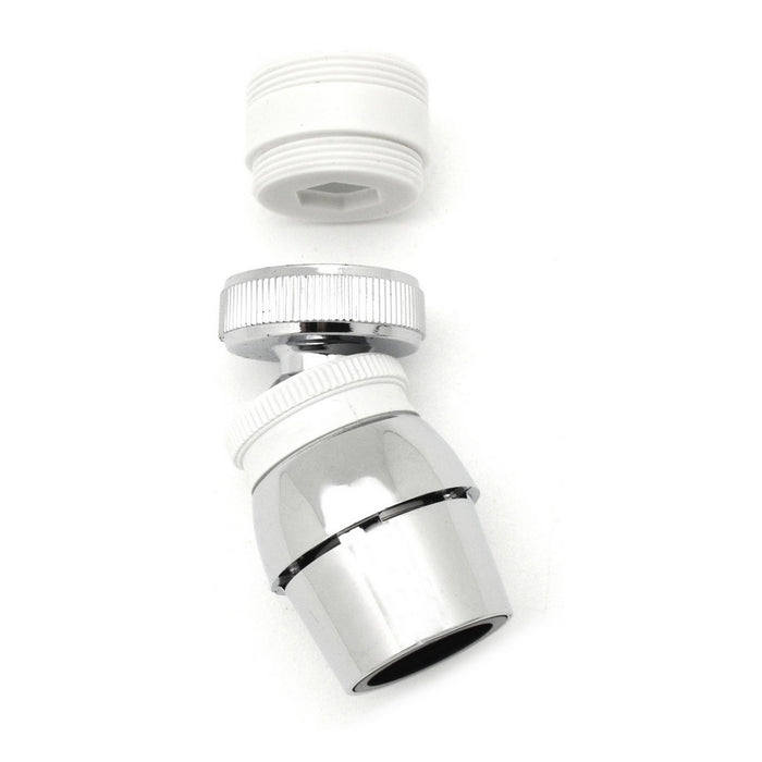 SNODO AERATORE CROMATO- Bianco-Cromo- IPIER- pezzi 1