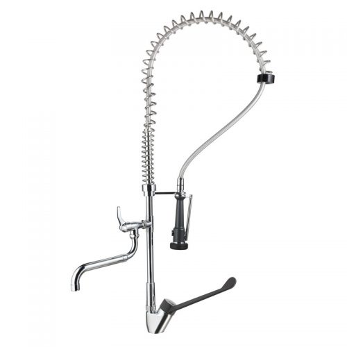 KIT GRUPPO DOCCIA PRELAVAGGIO PER LAVELLO- Cromo - nero- IDRAL- pezzi 1