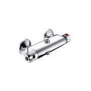MISCELATORE TERMOSTATICO DOCCIA ESTERNO 2 USCITE CON DEVIATORE- Cromo- EUROR- pezzi 1