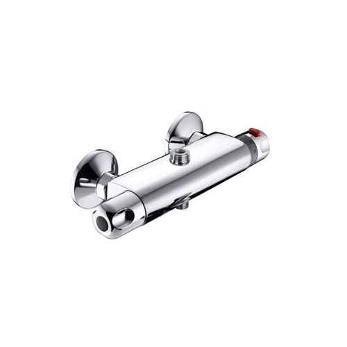 MISCELATORE TERMOSTATICO DOCCIA ESTERNO 2 USCITE CON DEVIATORE- Cromo- EUROR- pezzi 1
