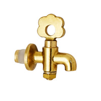 RUBINETTO FIORE PER BOTTIGLIE VETRO- Giallo- DH- pezzi 1