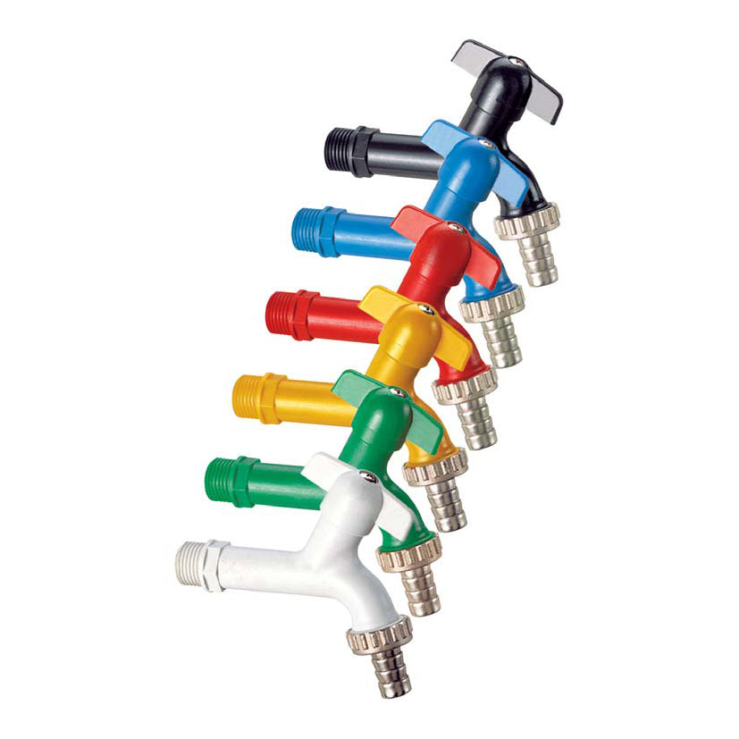 RUBINETTO PORTAGOMMA EUROGARDEN- 1/2 Bianco- MANFR- pezzi 1