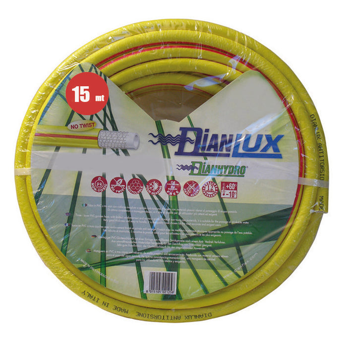 TUBO DA GIARDINO GIALLO DIANLUX MT 15- 3/4- DH- metri 15