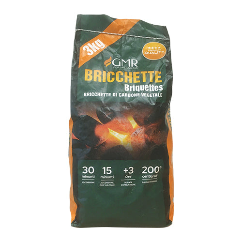 BRICCHETTE DI CARBONE VEGETALE- 5 kg- ESCLU- pezzi 1