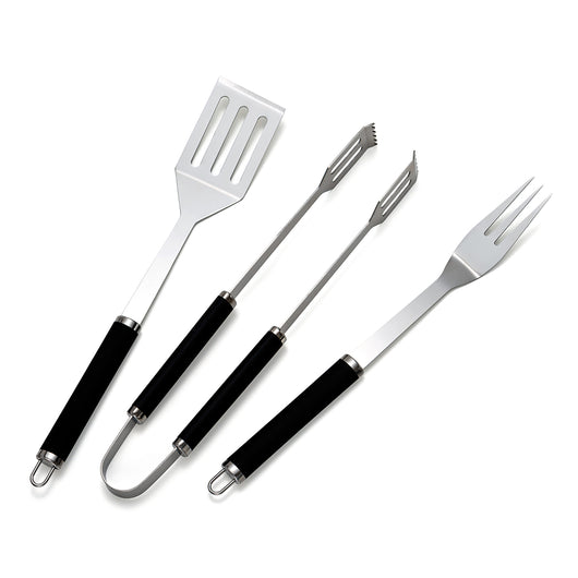 BBQ TOOL SET BASIC SPATOLA FORCHETTA E PINZA- ESCLU- pezzi 1
