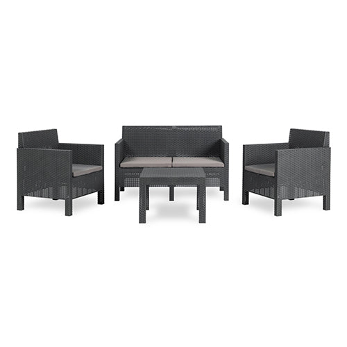 SET POLTRONE DA GIARDINO- Antracite- GRYN- pezzi 1