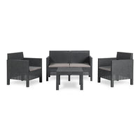 SET POLTRONE DA GIARDINO- Antracite- GRYN- pezzi 1