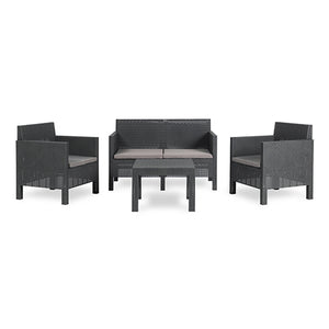 SET POLTRONE DA GIARDINO- Antracite- GRYN- pezzi 1