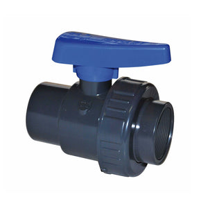 VALVOLA A SFERA MONOGHIERA IN PVC CON FILETTO FF- 2- IRRIT- pezzi 1