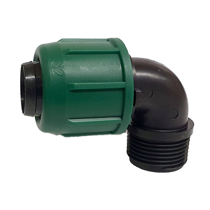 GOMITO a 90  °  FILETTATO MASCHIO- D. 16 x 3/4- IRRIT- pezzi 1