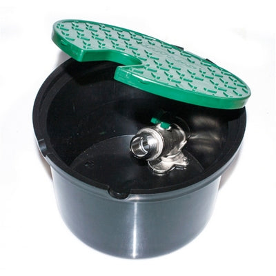 POZZETTO CON VALVOLA IN METALLO 2 INGRESSI- 3/4  - cm 20,5 x H. 13- IRRIT- pezzi 1