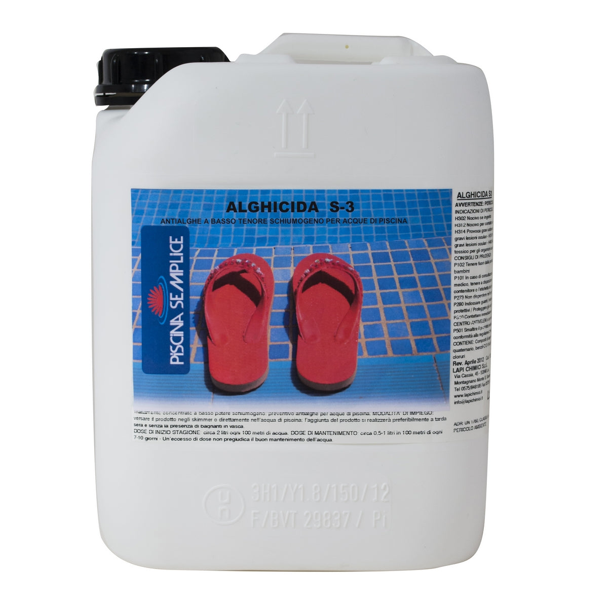 ALGHICIDA DI BASE S3 PER PISCINE 5 Kg Piscina semplice