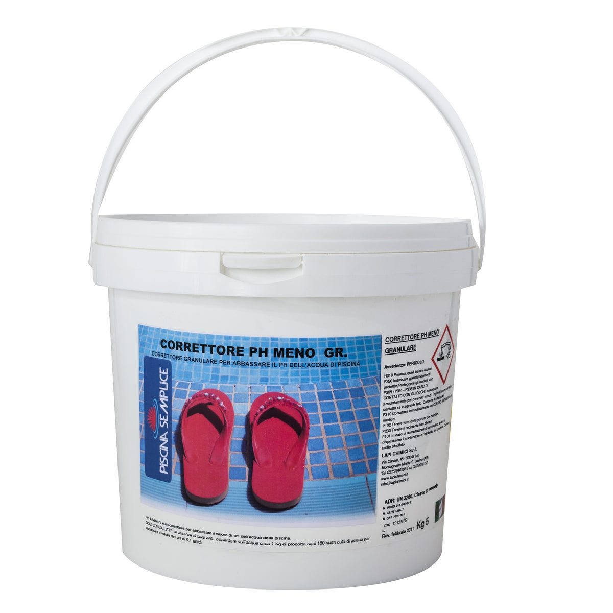 CORRETTORE PH MENO GRANULARE PER PISCINE 25 Kg Piscina semplice