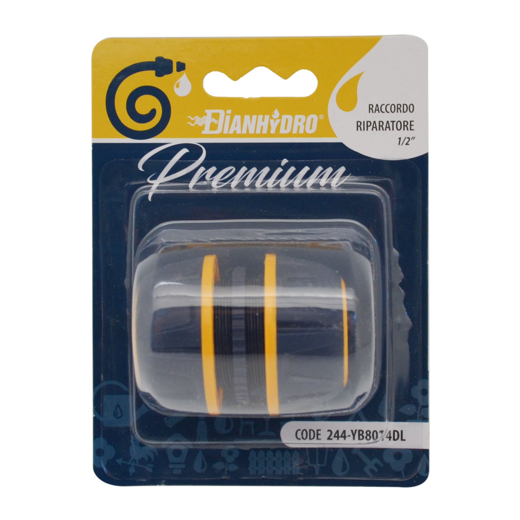 RACCORDO RIPARATORE 1/2 PREMIUM- 1/2- GRYN- pezzi 1