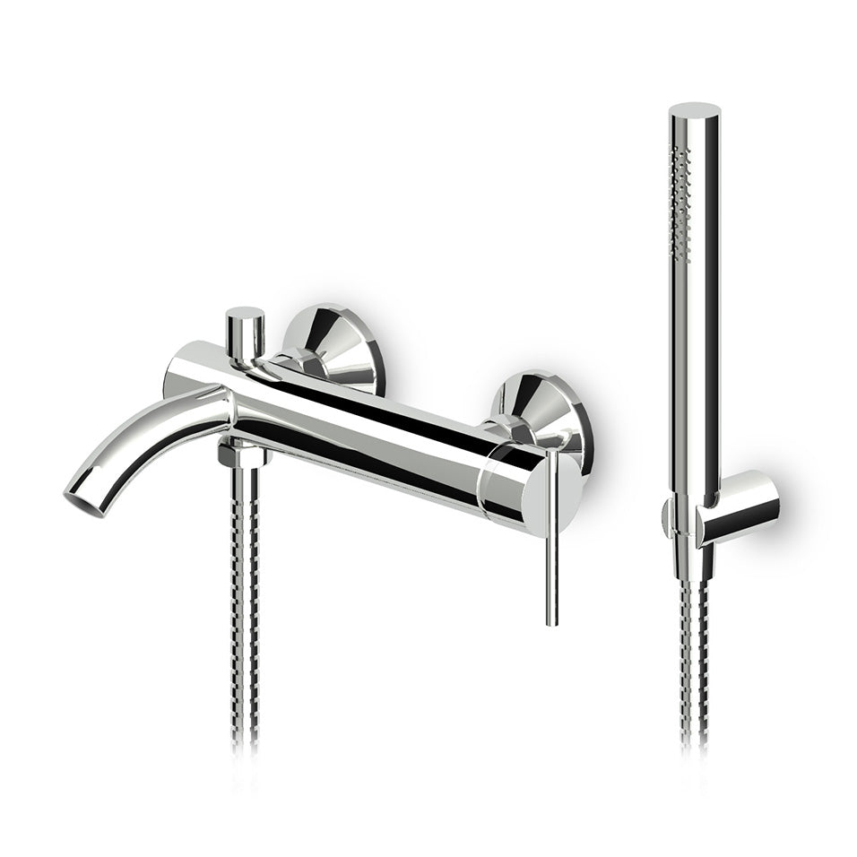 MONOCOMANDO VASCA DOCCIA ESTERNO C/ACCESSORI SERIE ZXS- Cromo- ZUCCH- pezzi 1