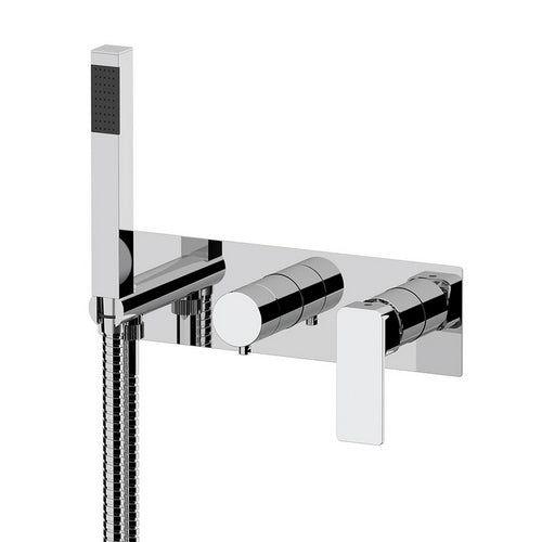 SET MISCELATORE A INCASSO A 2 VIE VASCA DOCCIA LINEA ICON- Cromo- MARIA- pezzi 1