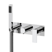 SET MISCELATORE A INCASSO A 2 VIE VASCA DOCCIA LINEA ICON- Cromo- MARIA- pezzi 1