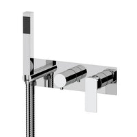 SET MISCELATORE A INCASSO A 2 VIE VASCA DOCCIA LINEA ICON- Cromo- MARIA- pezzi 1