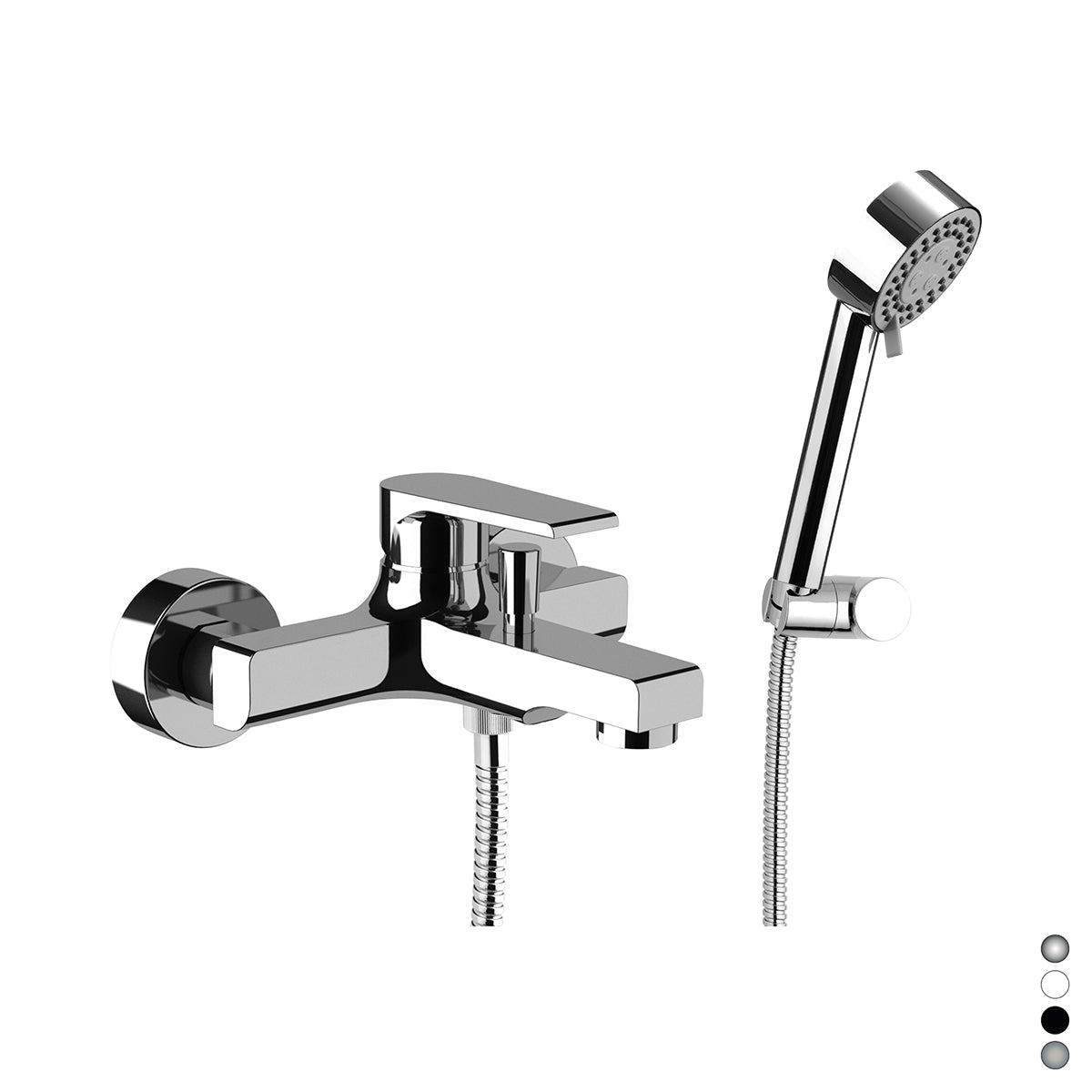 MONOCOMANDO VASCA ESTERNO CON ACCESSORI LINEA ARTIC- Cromo- MARIA- pezzi 1