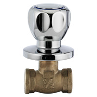 RUBINETTO D'ARRESTO LINEA DOMINO- Cromo- MARIA- pezzi 1