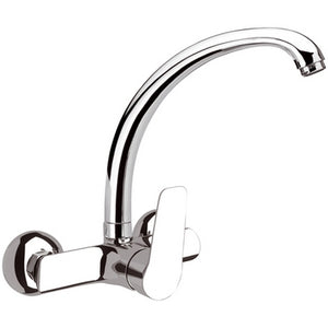 GRUPPO LAVELLO A PARETE CON BOCCA GIREVOLE LINEA ESSENZA- Cromo- MARIA- pezzi 1