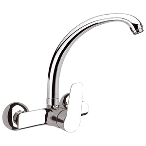 GRUPPO LAVELLO A PARETE CON BOCCA GIREVOLE LINEA ESSENZA- Cromo- MARIA- pezzi 1