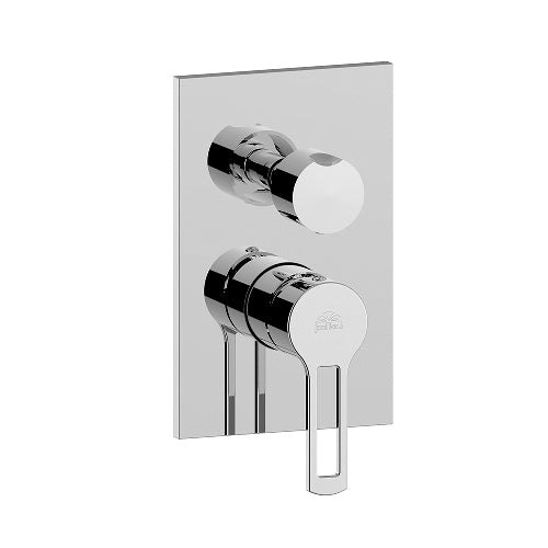 MISCELATORE MONOC. INCASSO DOCCIA CON DEV.  2 VIE RINGO- Cromo- PAFFO- pezzi 1