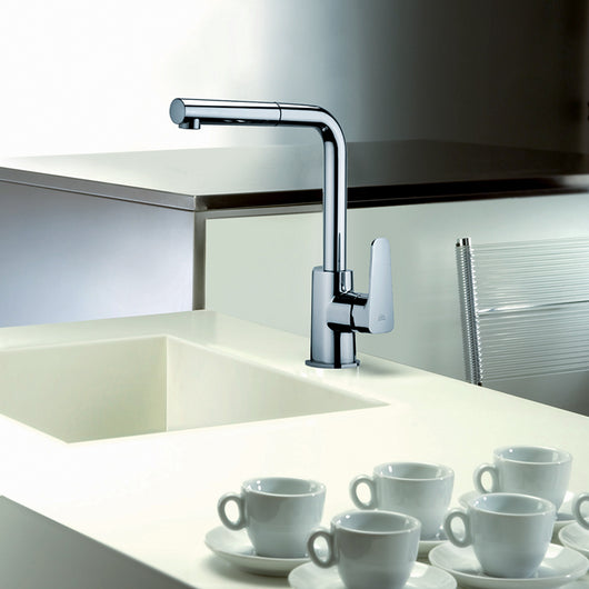 MISCELATORE MONOC. LAVELLO CON DOCCIA ESTRAIBILE LINEA SLY- Cromo- PAFFO- pezzi 1