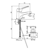 MISCELATORE MONOCOMANDO LAVABO LINEA DERBY- Cromo- ARGO- pezzi 1