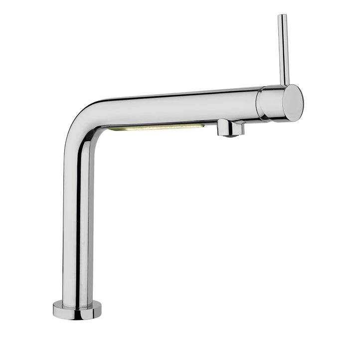 MISCELATORE MONOCOMANDO LAVELLO CON LUCE LED ARGENTINA- Cromo- ARGO- pezzi 1