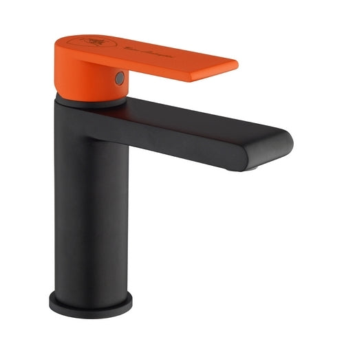 MISCELATORE MONOCOMANDO LAVABO LINEA LAGUNA- Nero Opa Leva Nera+Leva Aranci- LAMBO- pezzi 1
