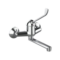 MISCELATORE MONOCOMANDO LAVELLO A MURO CON LEVA CLINICA LINEA TEN- Cromo- TIEMM- pezzi 1