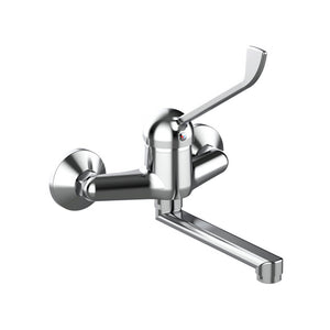 MISCELATORE MONOCOMANDO LAVELLO A MURO CON LEVA CLINICA LINEA TEN- Cromo- TIEMM- pezzi 1