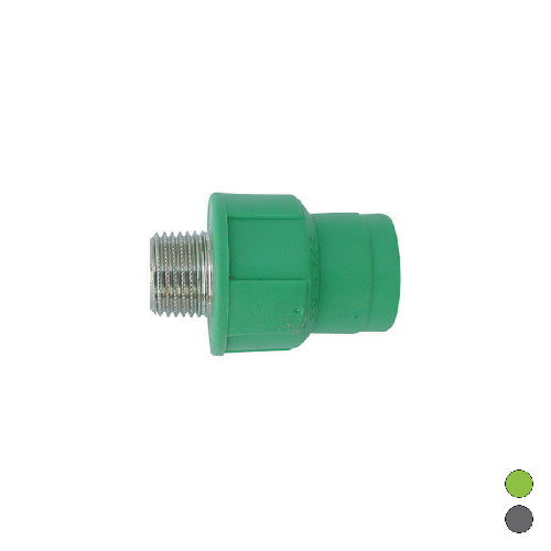 RACCORDO FILETTATO MASCHIO IN POLIPROPILENE- 1/2 x Diam. 20- DH- pezzi 1