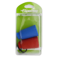 COPPIA TAPPO PROVA IMPIANTI  BLU/ROSSO BLISTER- 1/2- FAIDF- pezzi 1