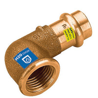 GOMITO 90  ° IN BRONZO A PRESSARE F X FIL F ACQUA/GAS- Diam. 28 x 3/4- FRABO- pezzi 1