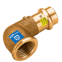 GOMITO 90  ° IN BRONZO A PRESSARE F X FIL F ACQUA/GAS- Diam. 28 x 1- FRABO- pezzi 1