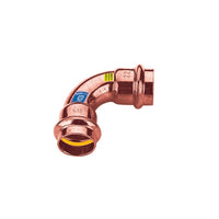 CURVA IN RAME A PRESSARE  90  ° FF ACQUA/GAS- Diam. 35- FRABO- pezzi 1