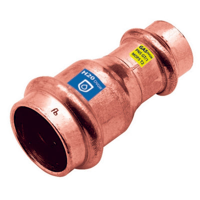 MANICOTTO DI RIDUZIONE FF  IN RAME A PRESSARE ACQUA/GAS- Diam. 18 x 15- FRABO- pezzi 1