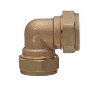 GOMITO FF IN OTTONE A COMPRESSIONE PER RAME- Diam. 12- RB- pezzi 1