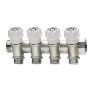 COLLETTORE DI DISTRIBUZIONE COMPONIBILE CON VALVOLE DI INTERCETTAZIONE- 3/4 x 2   deriv. 1/2- ITAP- pezzi 1