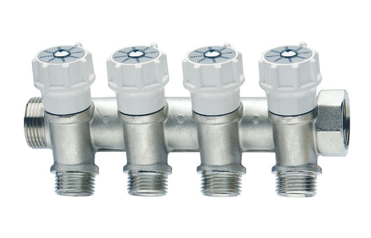 COLLETTORE DI DISTRIBUZIONE COMPONIBILE CON VALVOLE DI INTERCETTAZIONE- 3/4 x 2   deriv. 1/2- ITAP- pezzi 1