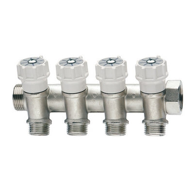 COLLETTORE DI DISTRIBUZIONE COMPONIBILE CON VALVOLE DI INTERCETTAZIONE- 3/4 x 3   deriv. 1/2- ITAP- pezzi 1