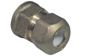 NIPPLE FEMMINA  BICONO PER RAME CON OGIVA TEFLON TIEMME- 1/2 x 10R- TIEMM- pezzi 1